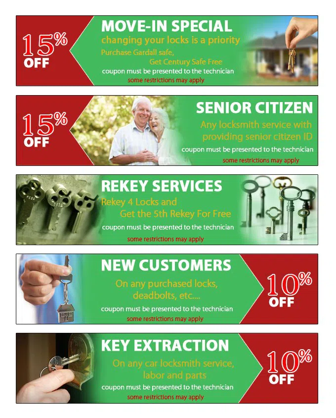 Northeast NC Locksmith Store, Northeast, NC 919-374-8456 - coupon23-set-five